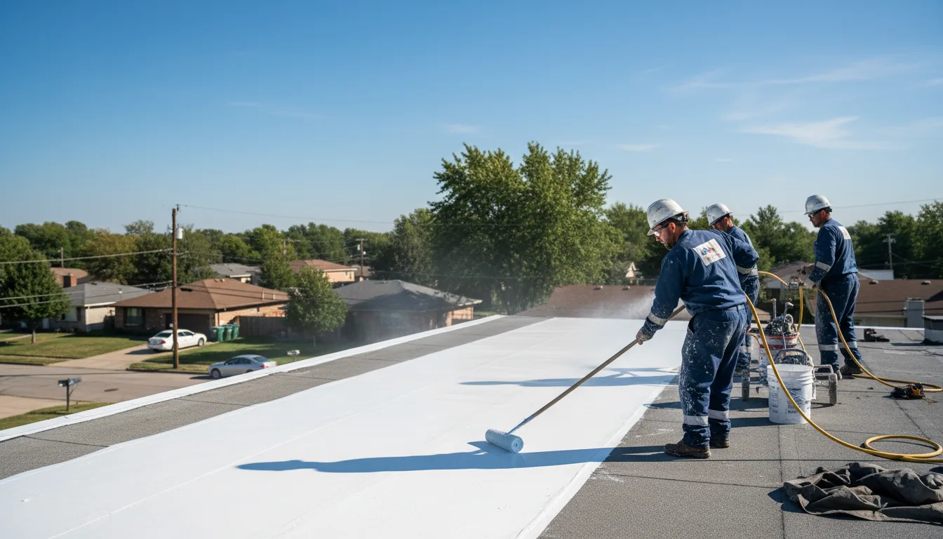 Commercial roof coating in Frenchville, PA near me